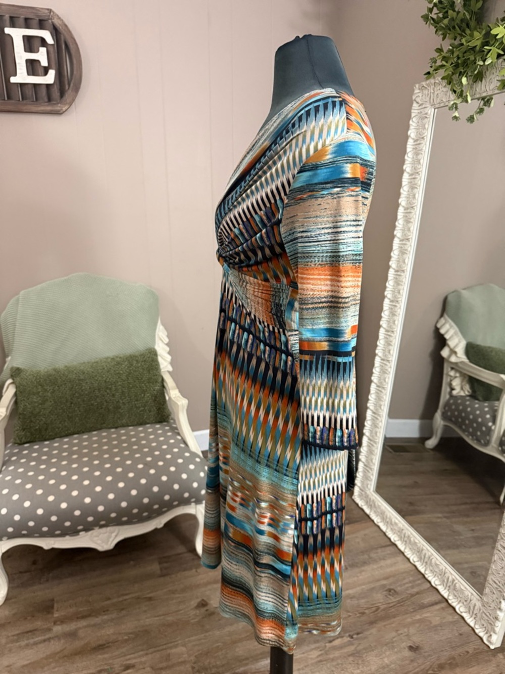 Ilse Jacobsen • Y2K Jersey Geometric Print Dress - Picture 13 of 15